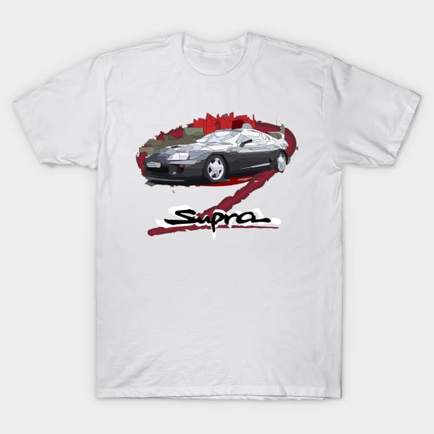 Toyota Supra T-Shirt by ivanovstudios